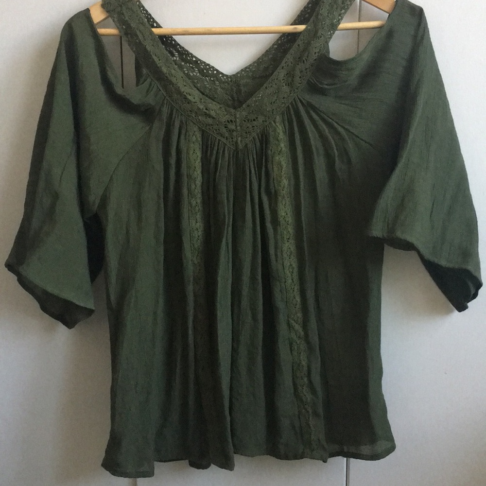 Green blouse